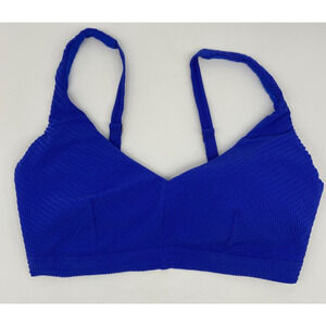 Sea Level Swim Top Bikini Women’s Size 6‎ Blue Underwire Removable Pads Multiway